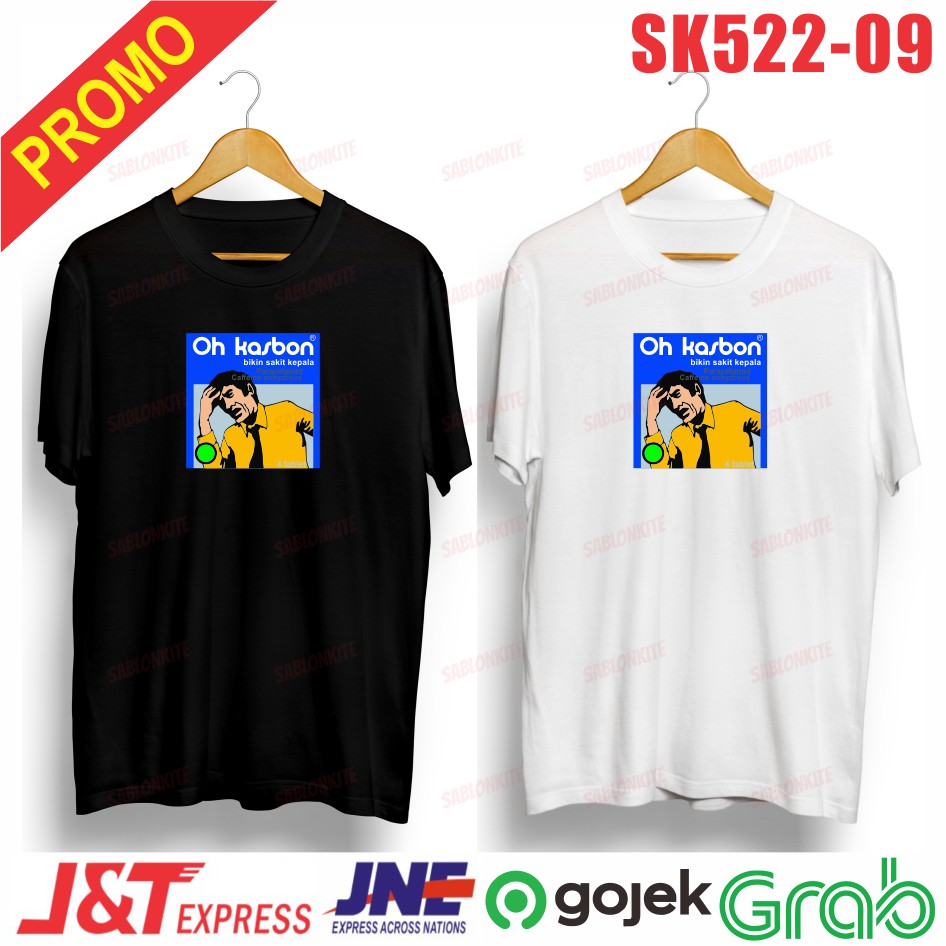 MURAH!!! KAOS PLESETAN OSKADON BOS KASBON LUCU SK522 COMBED 30S UNISEX