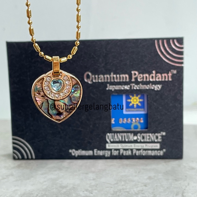 KALUNG LOVE PELANGI GOLD Quantum Pendant Japanese Technology Kalung Kesehatan