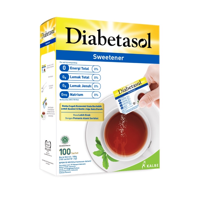 

DIABETASOL SWEETENER 100'S