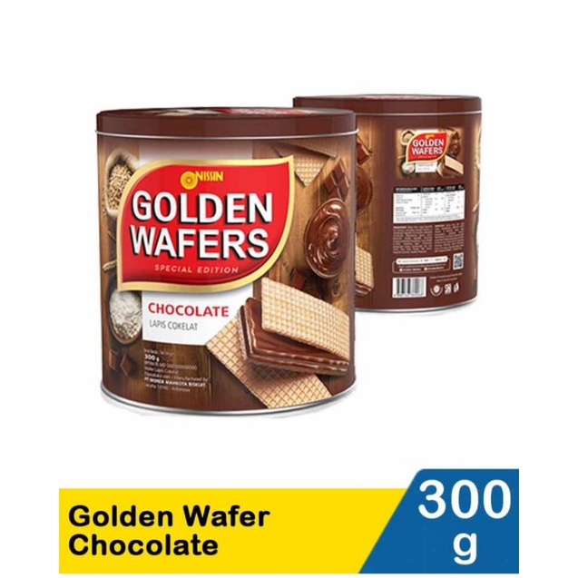 Nissin Golden Wafer Chocolate 300gr