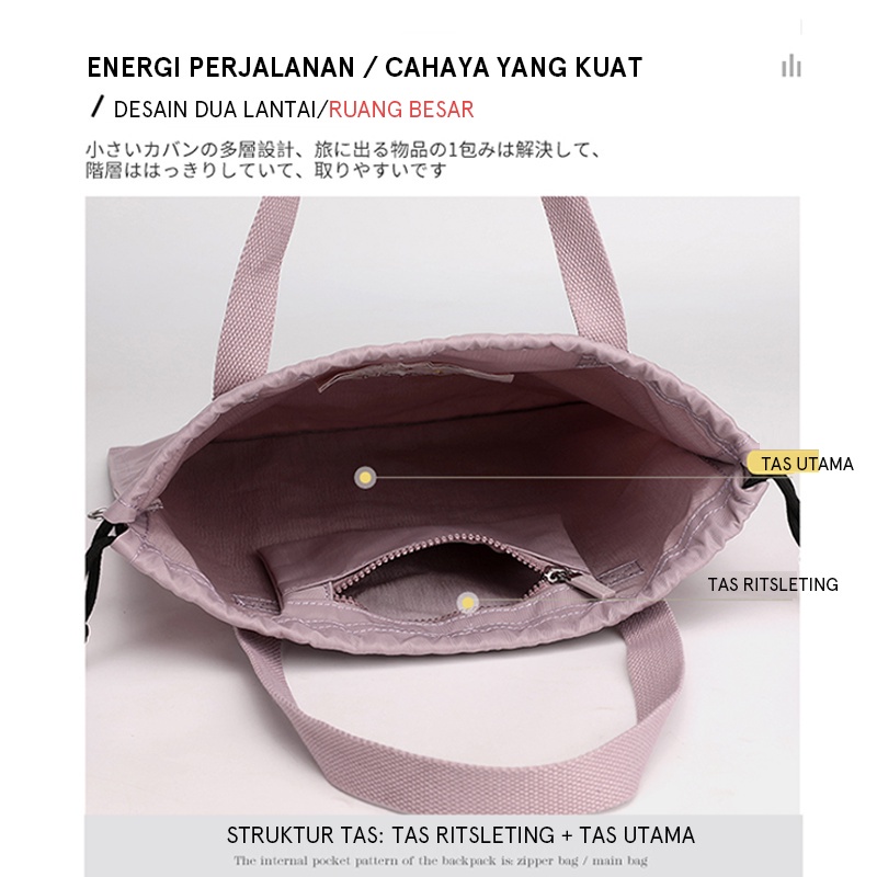 TasMolly COLORFUL FOX 0460 Tas Selempang Wanita Shoulder Bag Wanita Hand Bag Wanita Bahan Anti Air