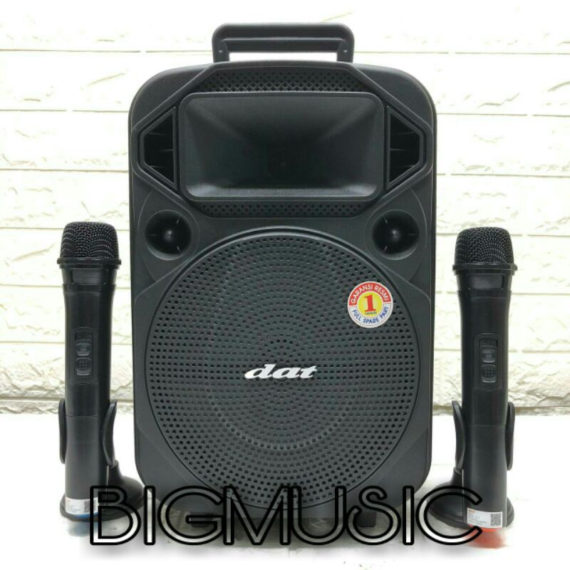 Speaker Portable Wireless Dat DT 815 AS Original 8 inch Bluetooth