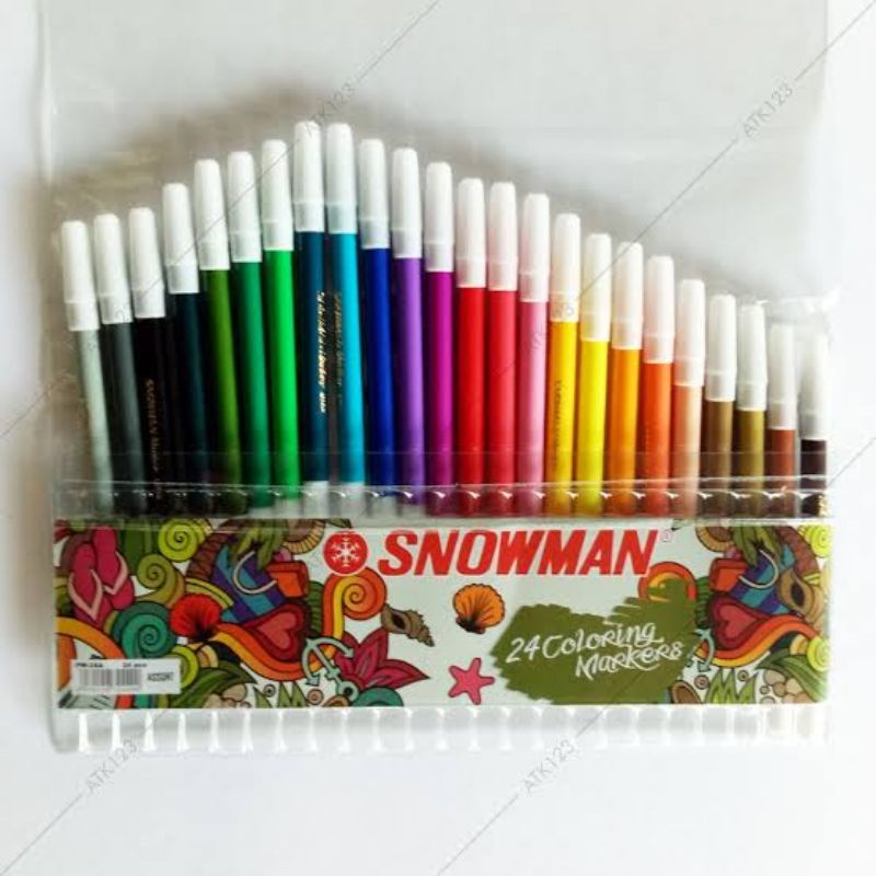 

Spidol Warna Snowman 24 Colour.