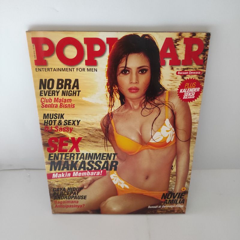 MAJALAH POPULAR NO. 210/2005 COVER NOVIE AMELIA