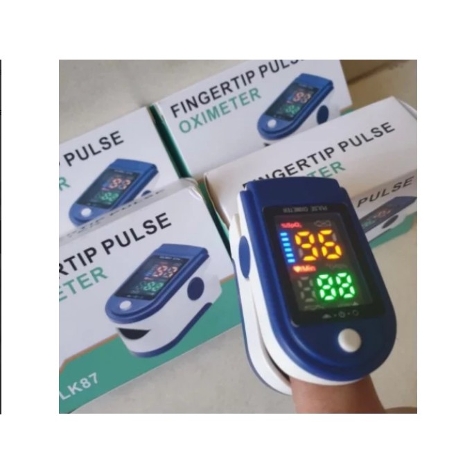 Mikusoo Fingertip pulse Oximeter / Oxymeter spo2 Oksigen &amp; Darah Alat Ukur Kadar Oksigen &amp; Darah