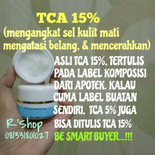 TCA 15% / 15 % / Home peeling / peeling badan / gel kelupas