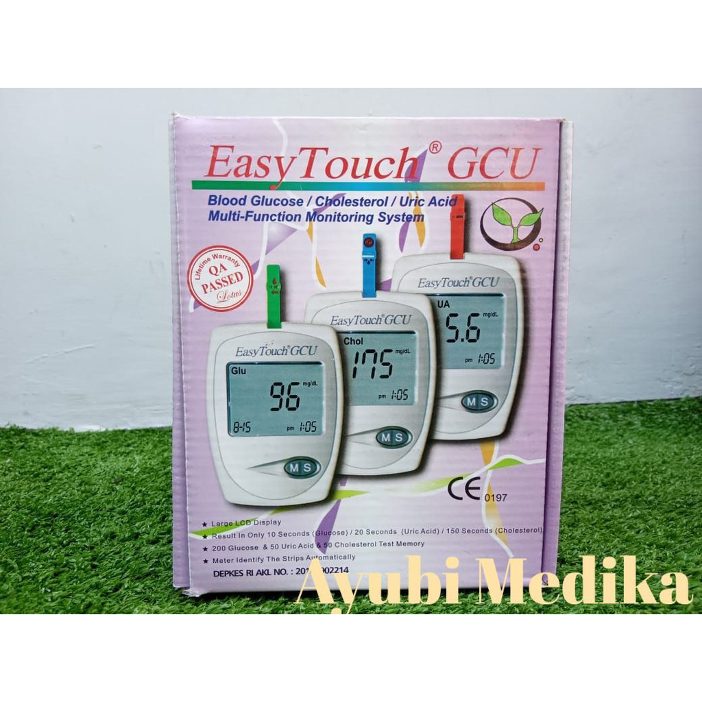 EASYTOUCH GCU 3IN1 ORIGINAL / EASY TOUCH GCU/ Alat Cek Darah Gula kolesterol dan asam urat Murah