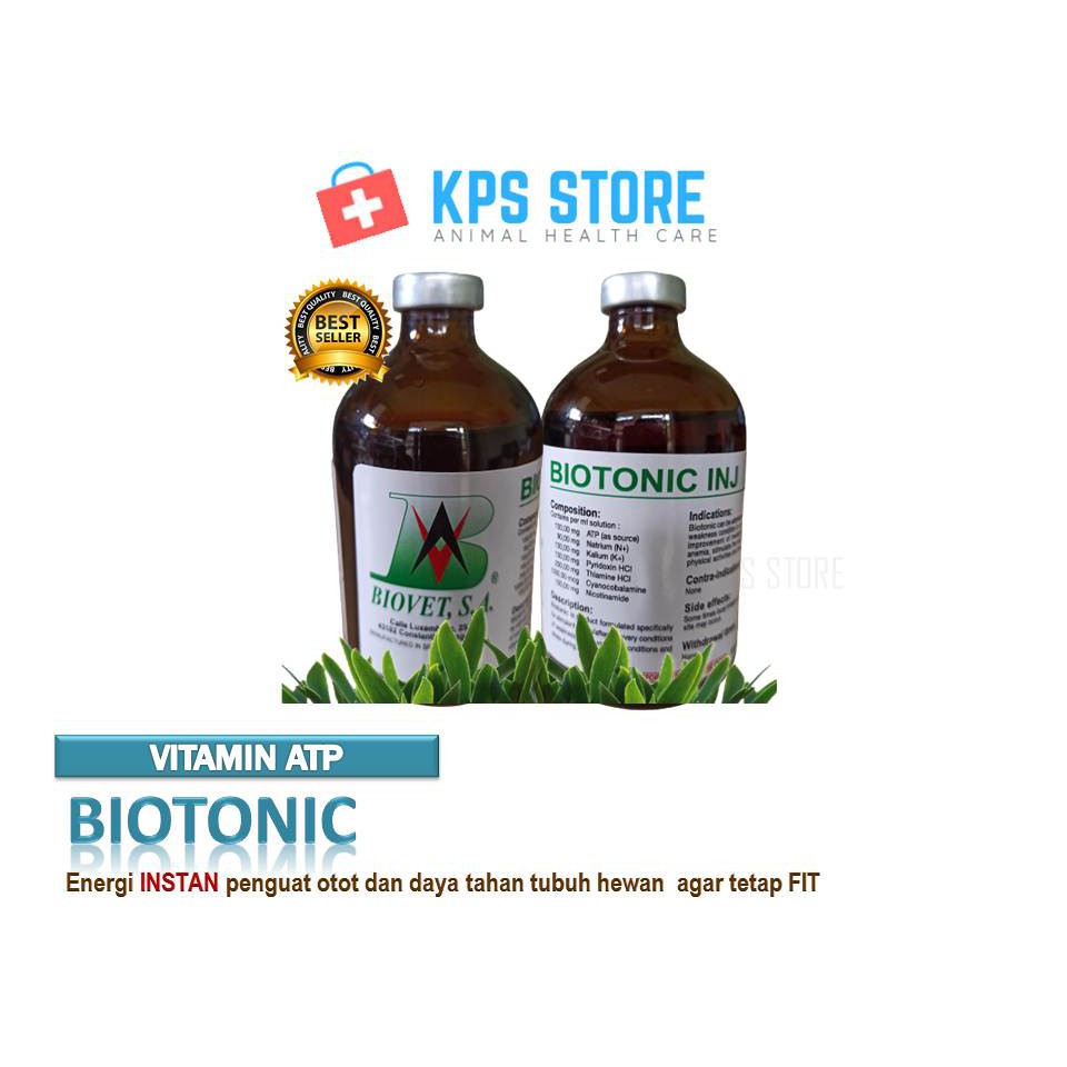 BIOTONIC Inj 100 ml / Energi instan siap pakai - ATP