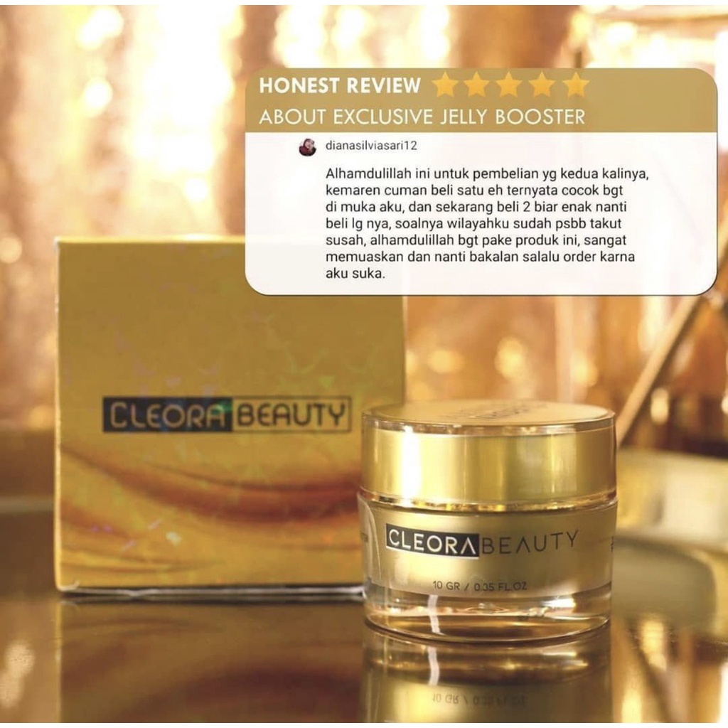 Cleora Beauty Exclusive Jelly Booster Original 30g 10g | Pemutih Wajah Anti Aging