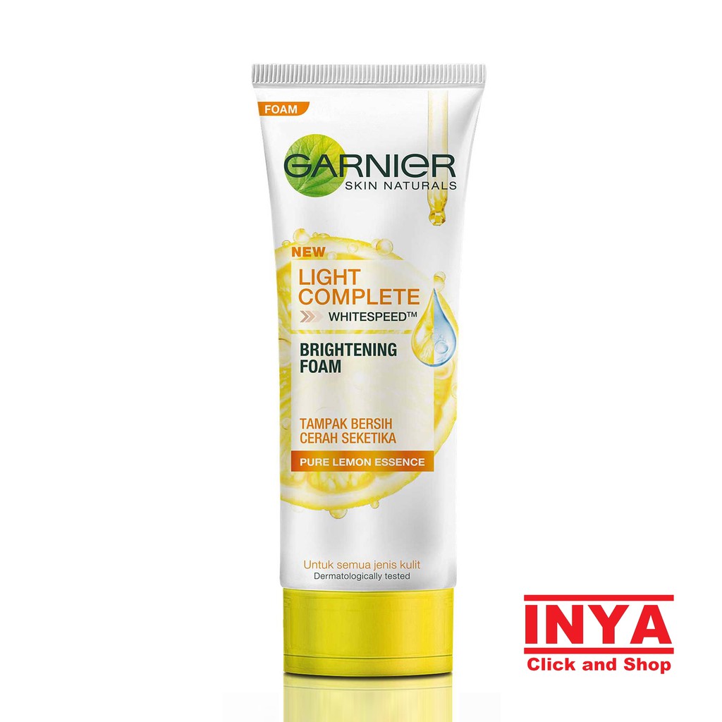 GARNIER LIGHT COMPLETE WHITESPEED BRIGHTENING FOAM 100ml - Sabun Muka