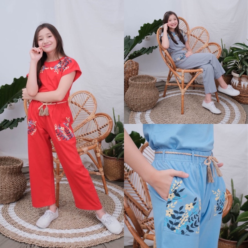 RAF PICCOLINO Culottes Longpants Set Setelan Kulot Baju Celana Panjang Anak Perempuan