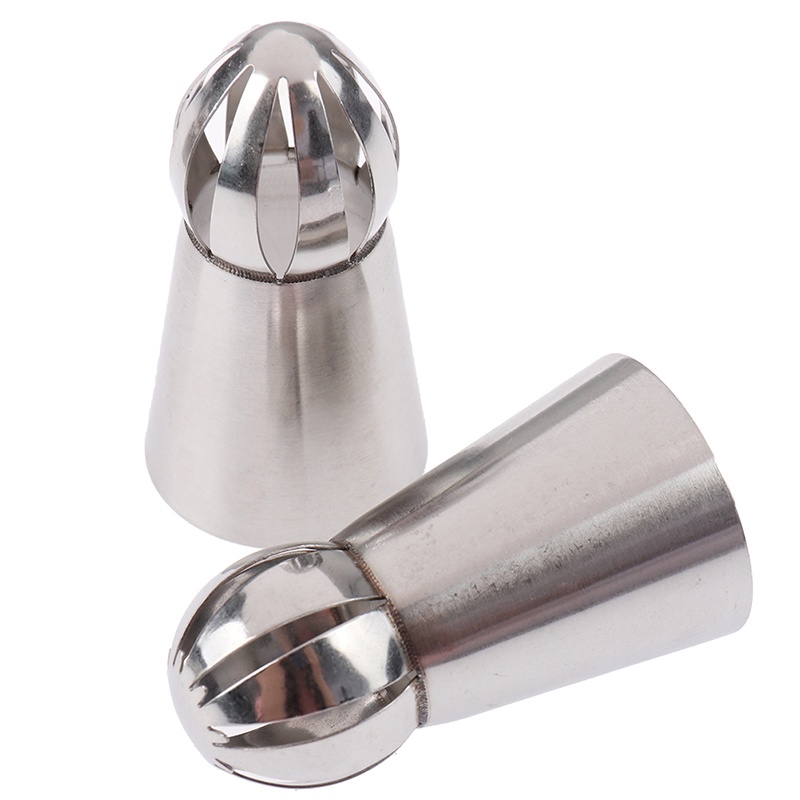 8 Pcs Nozzles Bentuk Bunga Rusia Bahan Stainless Steel Untuk Dekorasi