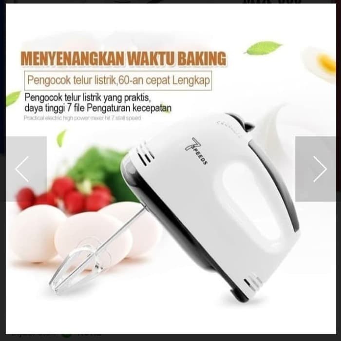 Hand Mixer Lesindo MIX-666 Pengocok Telor Kue Super Hand Mixer 7 Speed