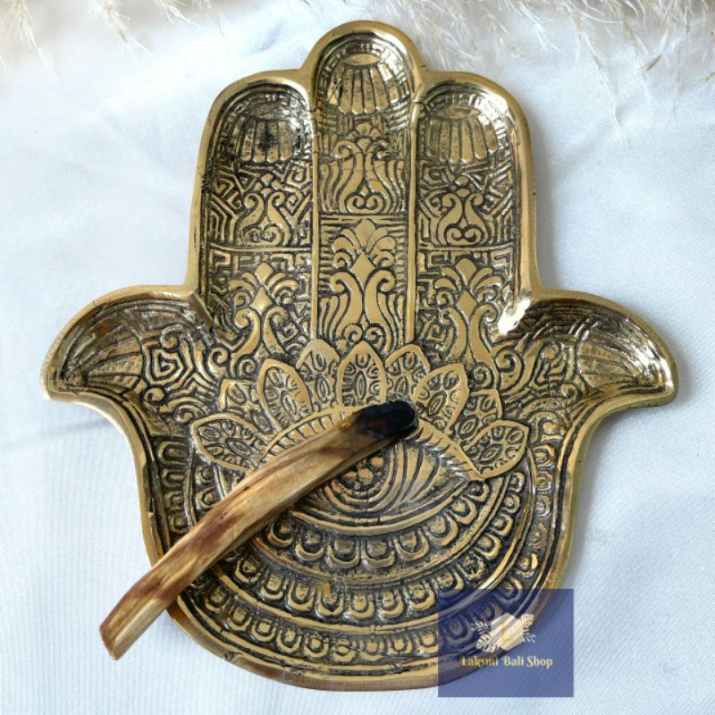 Tangan Hamsa | Fatimah Hand | Tangan Fatimah Bahan Kuningan tebal