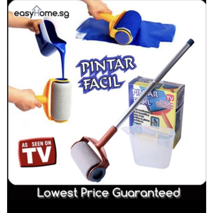 AS SEEN ON TV Pintar Facil Kuas Cat Tembok Rumah Smart Paint Roller