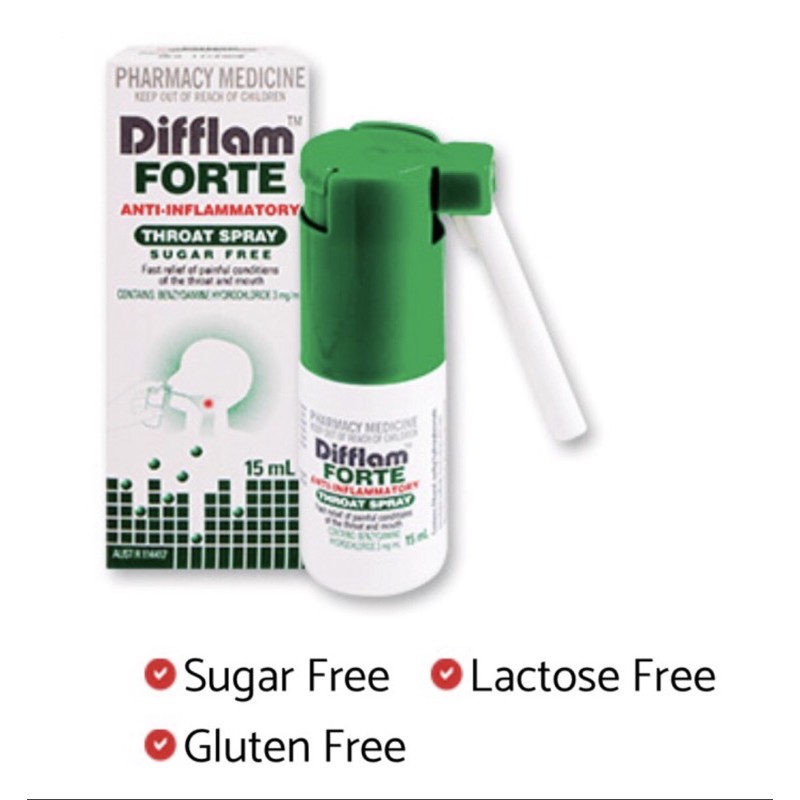 difflam forte throat spray semprotan tenggorokan