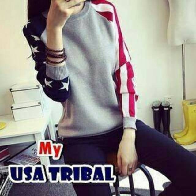 Usa Tribal Sweater Cewek