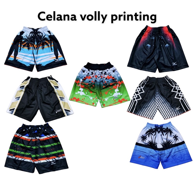 CELANA VOLLY FULL PRINTING,KOLOR VOLLY, KOLOR OLAH RAGA