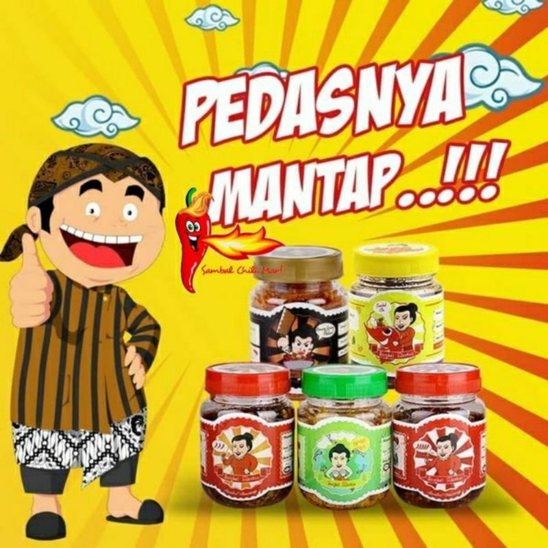 

SAMBEL / SAMBAL MERTUA Ebi / Pedas level 3 dan pedas level 5