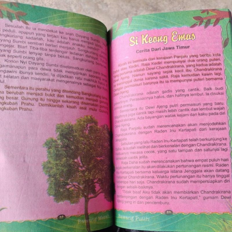 Buku Dongeng Bawang Merah Bawang putih(15×24cm)