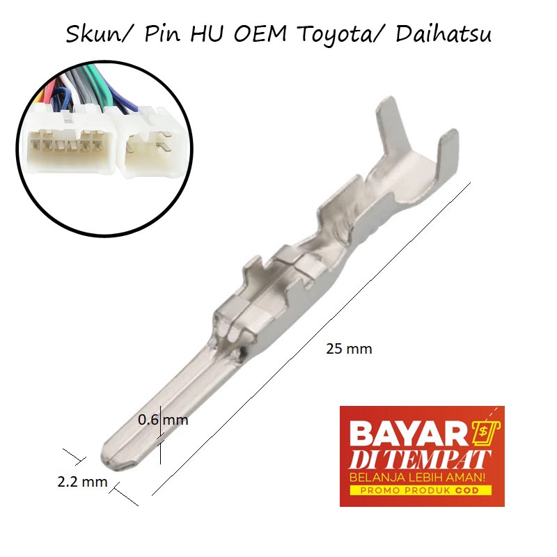 Skun Head Unit Toyota/ Daihatsu utk Soket Female