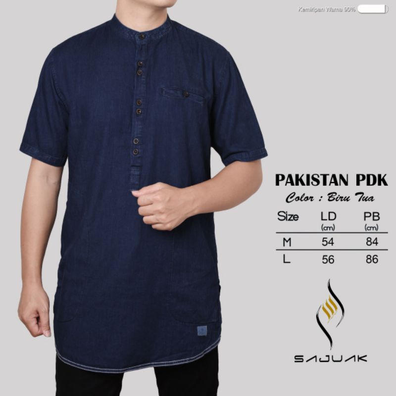 BAJU KURTA KEMEJA KOKO KEMKO PRIA LENGAN PENDEK NEW LIMITED DENIM EDITION ORIGINAL TERBARU AGERA SAJUAK