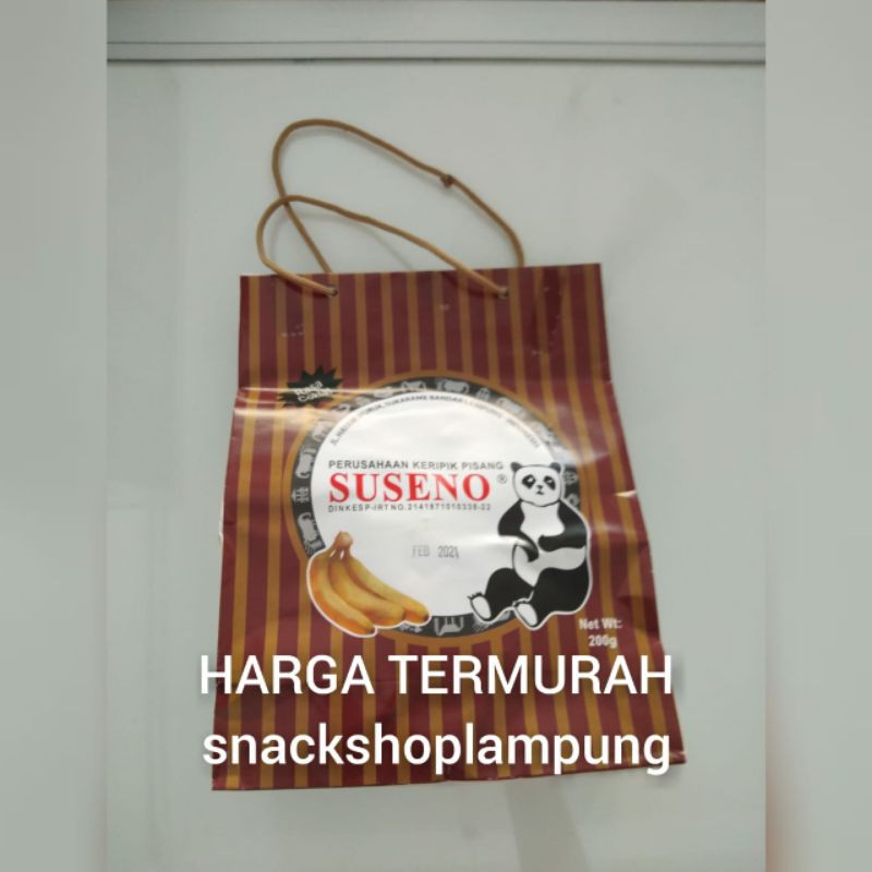 TERMURAH Keripik Pisang Suseno Ambon Manis dan Coklat Panda 200gr Paling Enak Wajib Coba