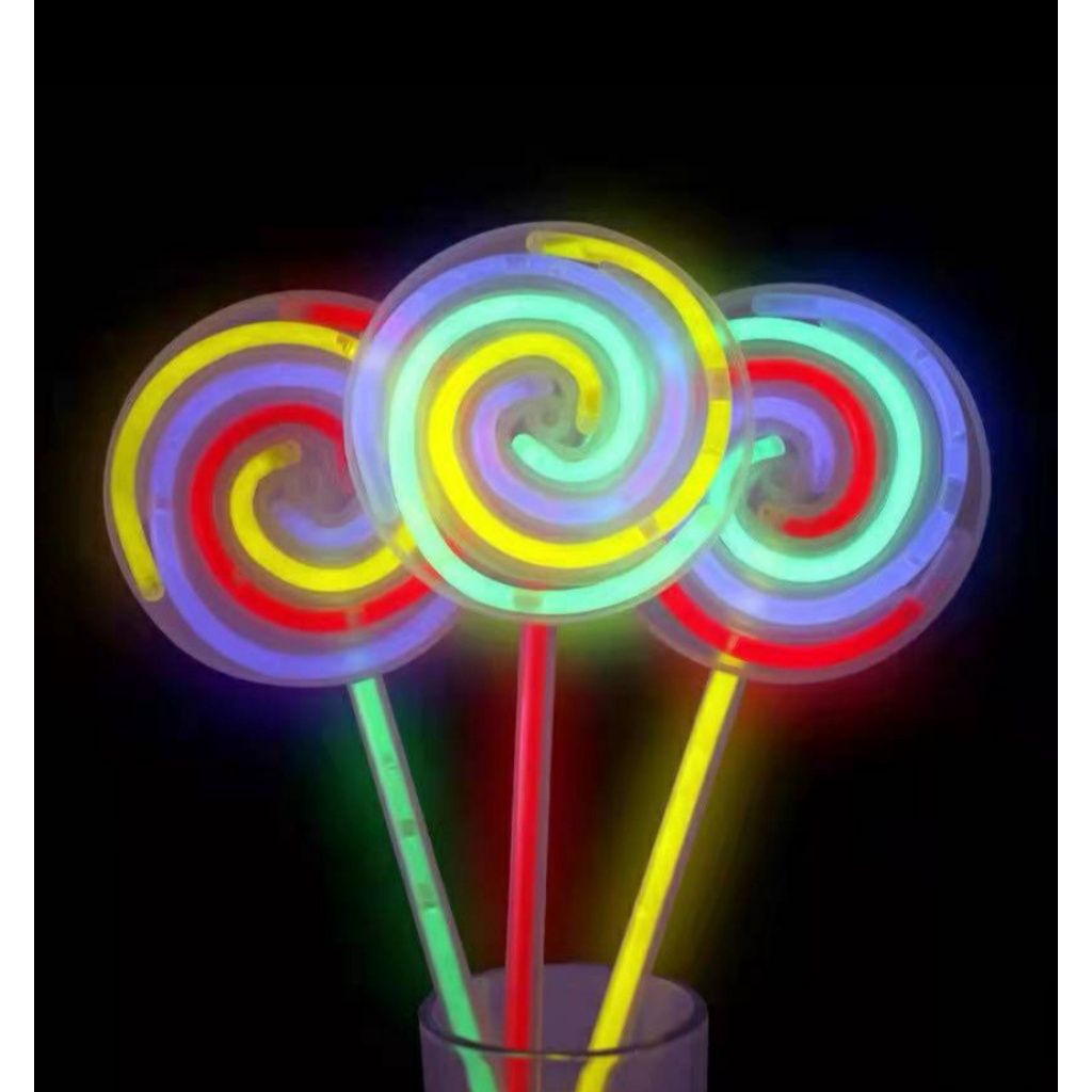 GLOW STICK MAINAN ANAK BENTUK PERMEN/GLOW STICK CANDY