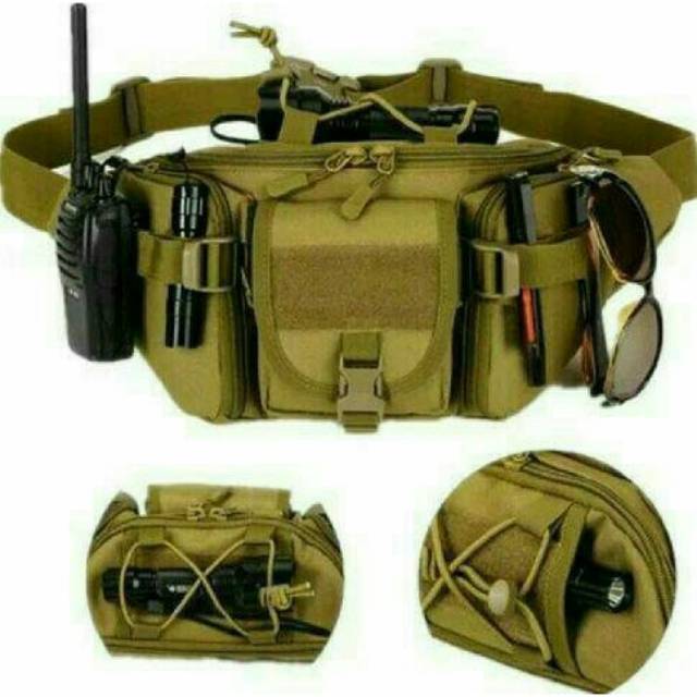Tas Pinggang T08 Import Army Tactical Outdoor Camping Gunung Militer  Airsoftgun