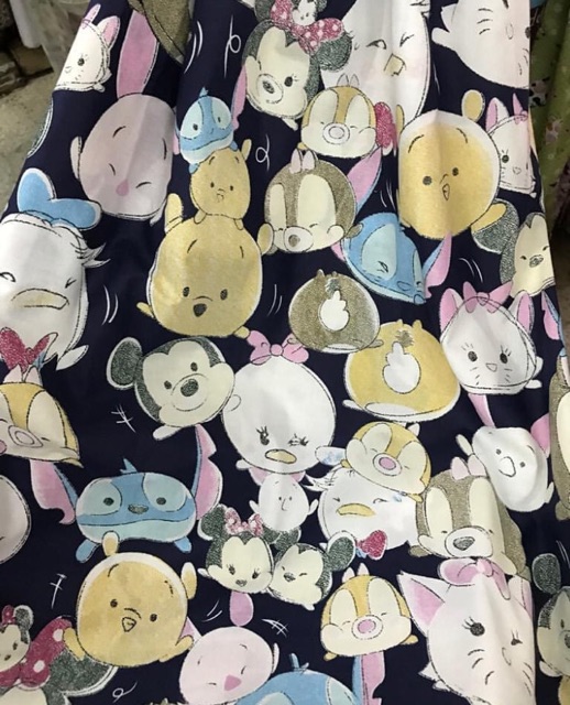 KATUN PIYAMA MOTIF TSUMTSUM DORAEMON KARTUN