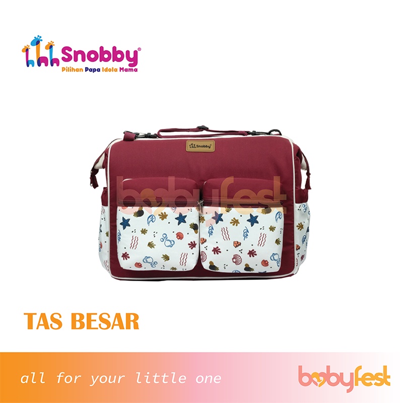 Snobby Tas Bayi Besar Double Saku Print Beach Series TPT7171