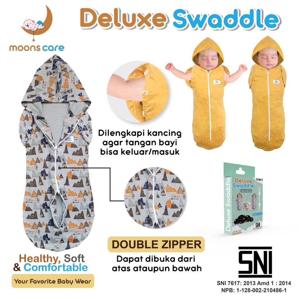 DITA Bedong Instan - Bedong Tangan Bayi - Deluxe Swaddle Baby