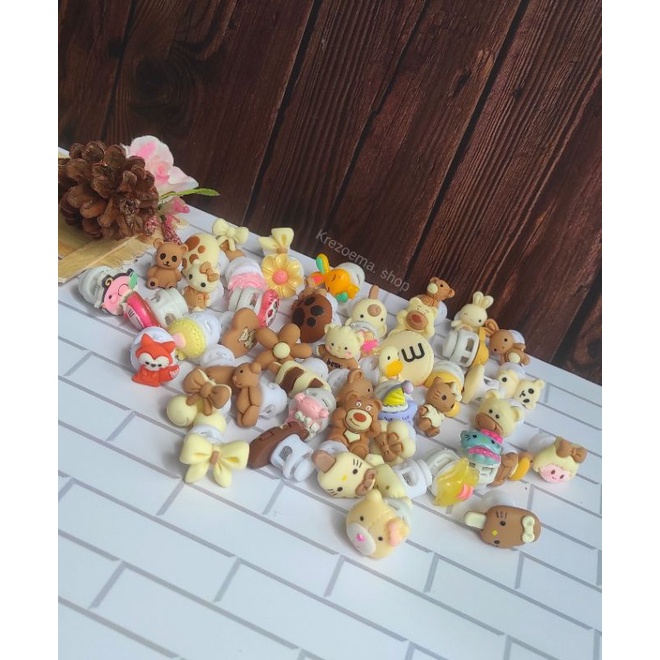 Stopper tali masker karakter lucu grosir murah stopper  hias clay lucu