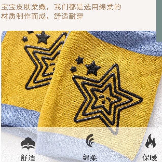 MurmerOfficial R490 Pelindung lutut anak bayi motif bintang Baby knee protector star