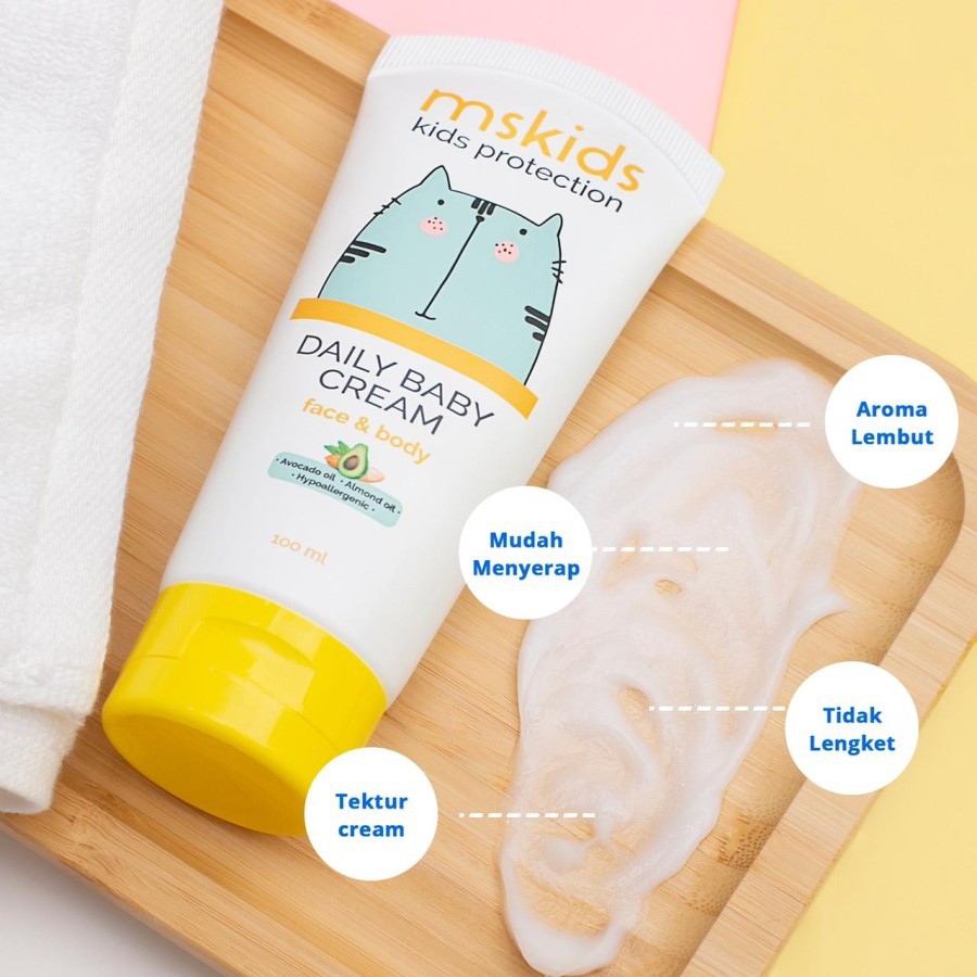 DAILY BABY CREAM BAYI BABY MS GLOW MSGLOW KIDS ORI ORIGINAL