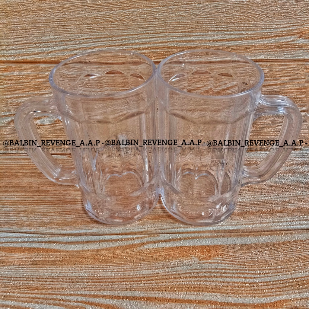 [balbin] 6 gelas diamond 500ml-gelas minum-gelas mika tahan panas-tahan banting-gelas minum berkualitas