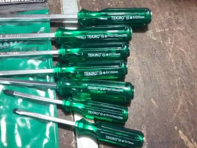 OBENG KETOK TEKIRO GO THRU 7 PCS IMPACT DRIVER TEKIRO 7PCS