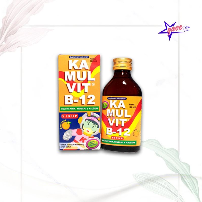 Kamulvit B12 sirup vitamin peninggi badan anak