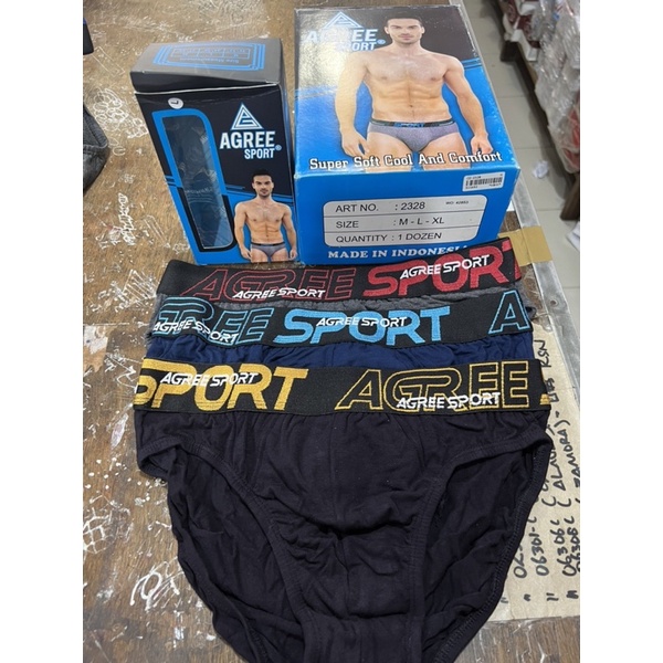 celana dalam agree sport biru 2328