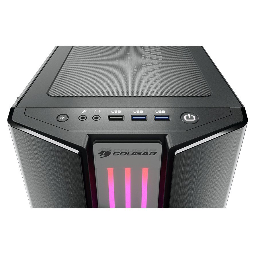 Cougar PC Case Gemini S RGB Glass-Wing Mid-Tower - Hitam