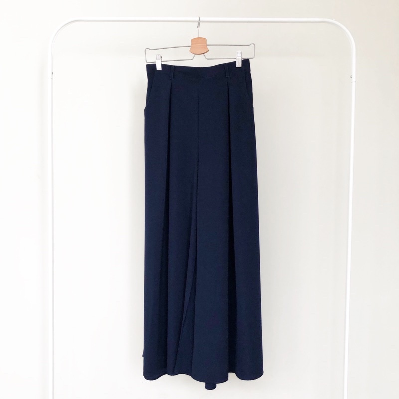 Skipper Blouse + Widepants (dijual terpisah)-Widepants Navy Blue