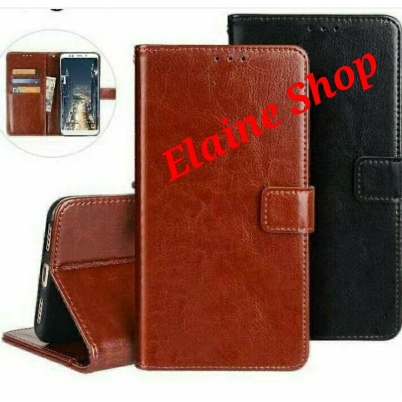 INFINIX Hot 9 Hot 9 Play Sarung Kulit Flip Standing Cover Case Dompet