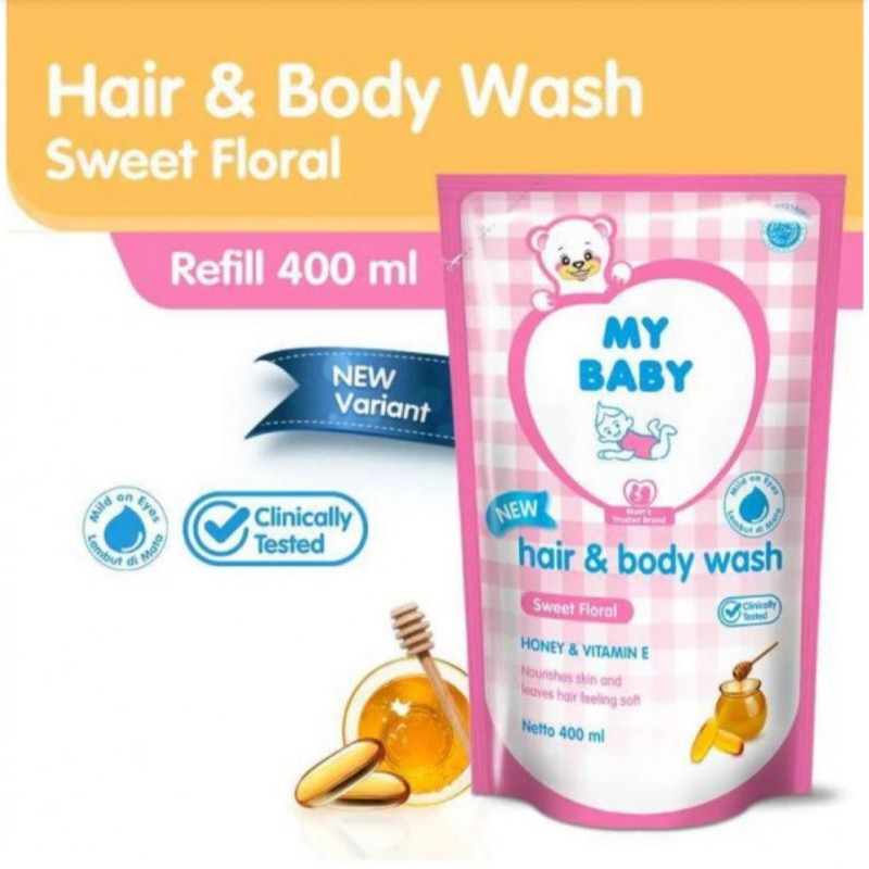 My Baby Hair &amp; Body Wash Refill 400ml