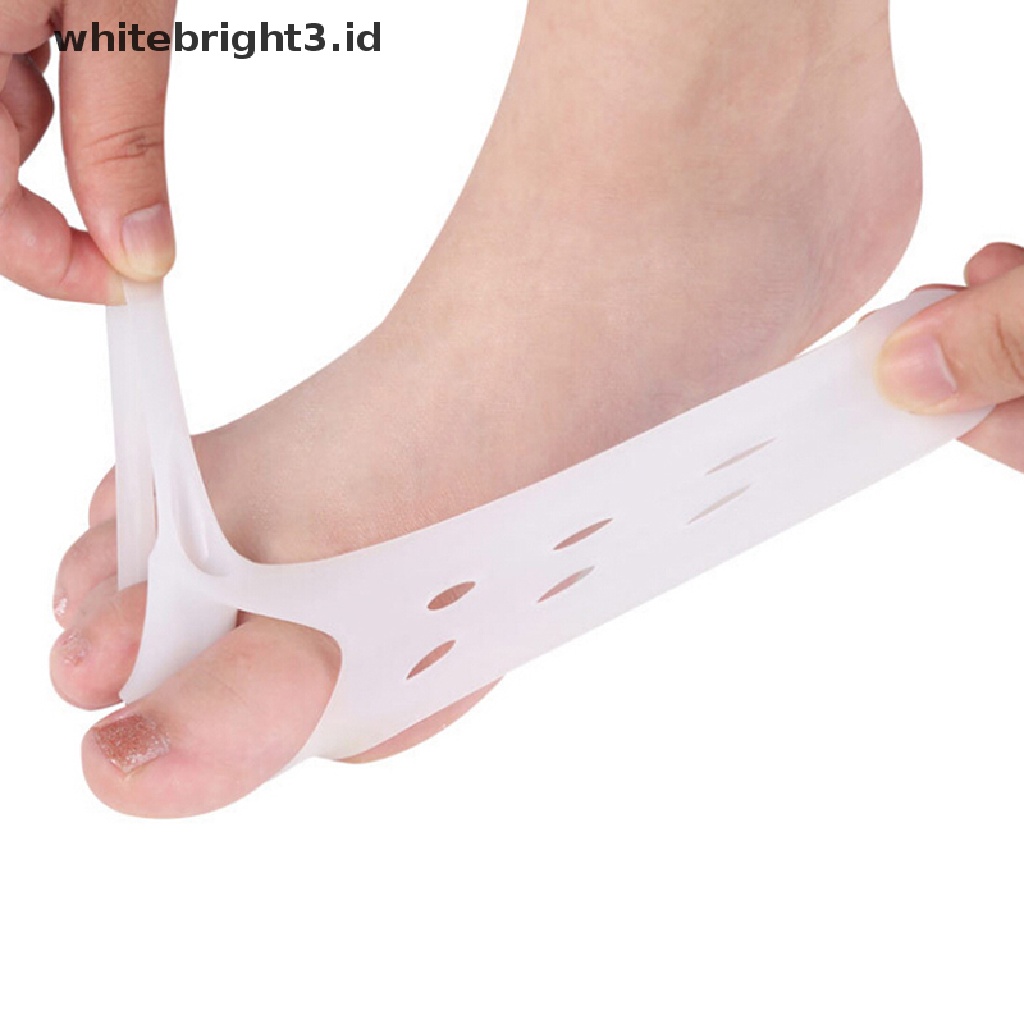 (whitebright3.id) 2pcs / Set Alat Korektor / Pelurus Jari Kaki Orthotic Bahan Silikon