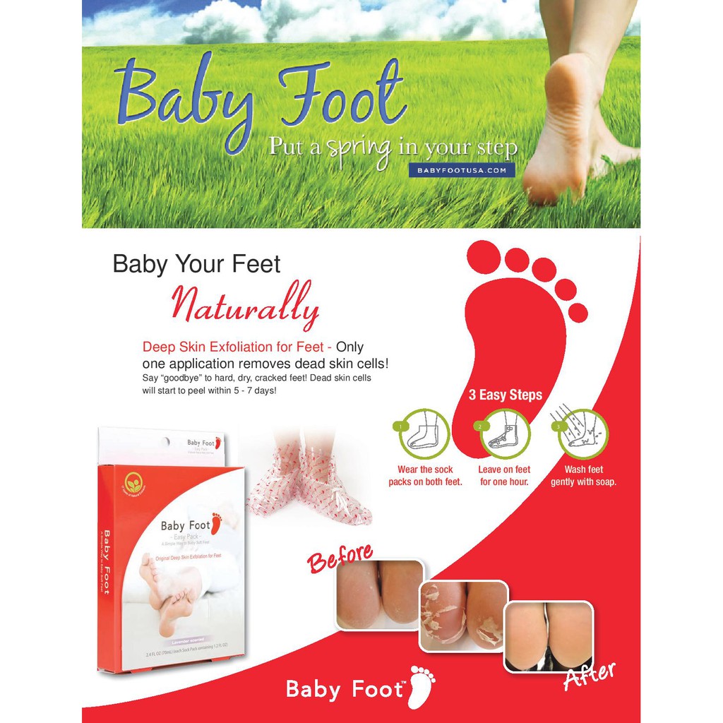 Baby Foot Easy Pack Masker Kaki EXP:July 2024