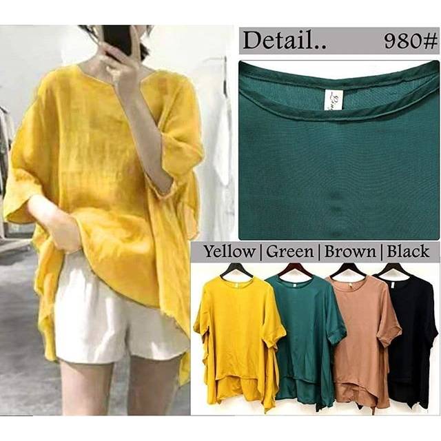 JC88 - (SALE) Blouse Oversized Katun Premium