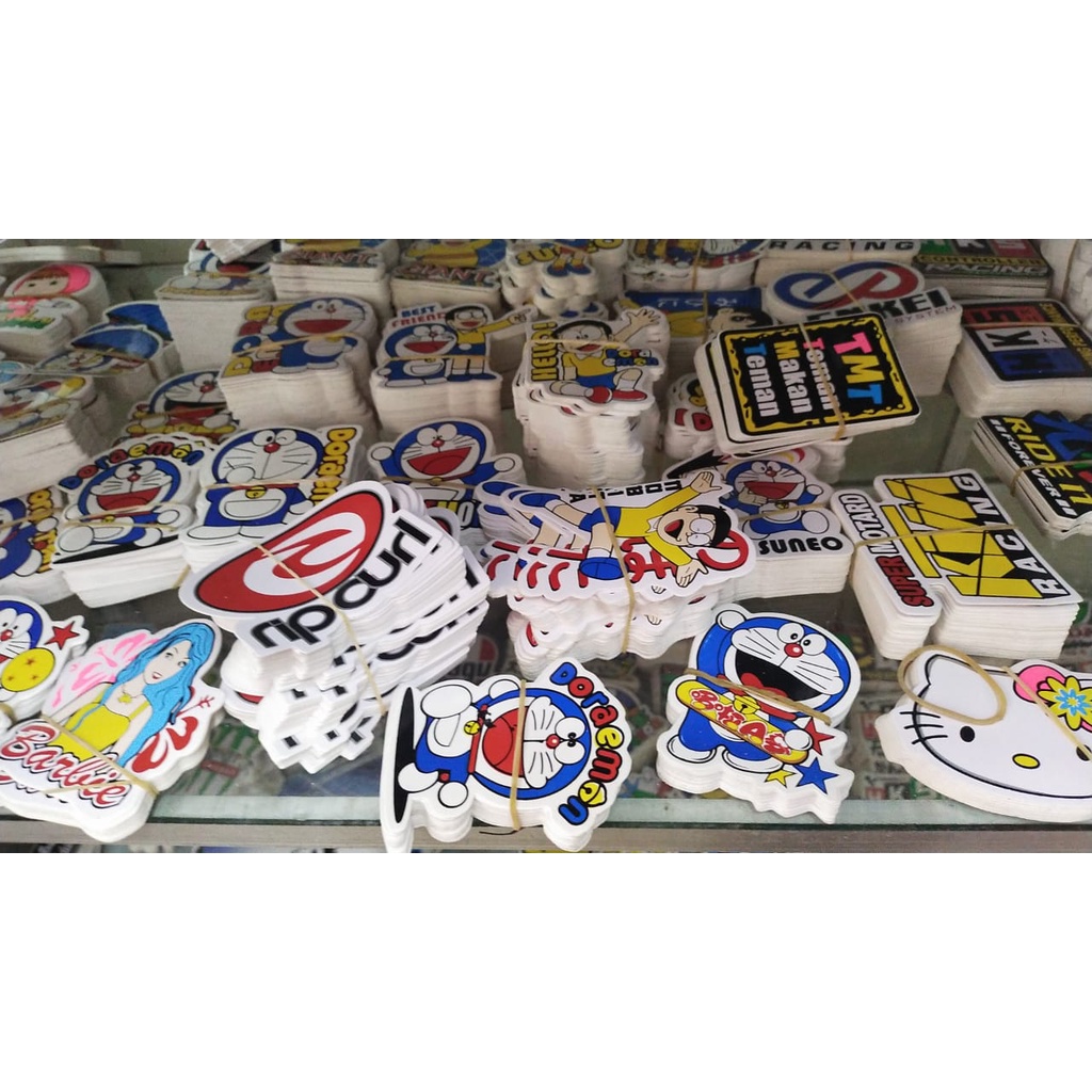 

GROSIR STIKER PERMANEN MOTIF LUCU MURAH (100 STIKER )