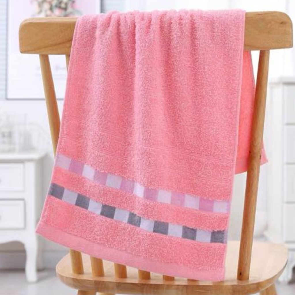 Handuk Mandi Dewasa Handuk Stripe Super Soft Polos Premium Uk 70 x 140 Termurah
