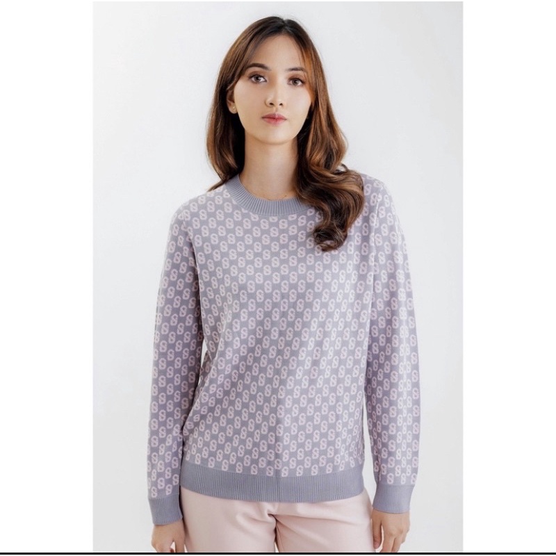 PRELOVED signature monogram sweatshirt buttonscarves