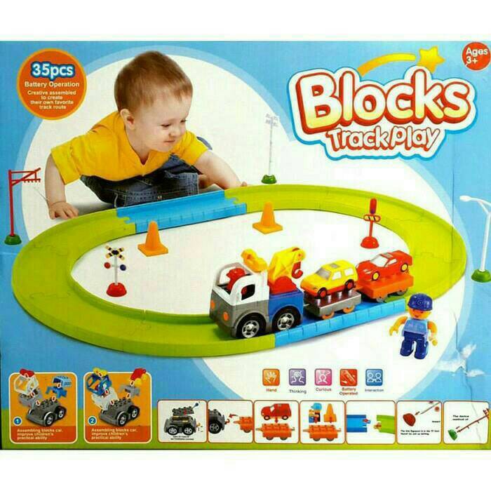 Mainan Anak-Block Lego Track Play Kreatifitas Si Kecil